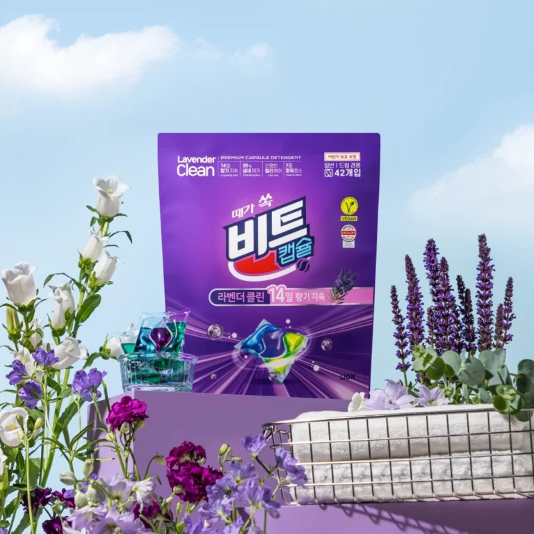 비트가 신제품 '라벤더 클린 캡슐세제' 를 출시했다.